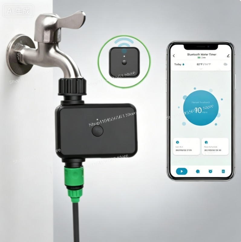 Smart Garden Watering - Smarter WLAN-Gartenbewässerungstimer: Automatischer Tropfbewässerungsregler, App-Fernbedienung für