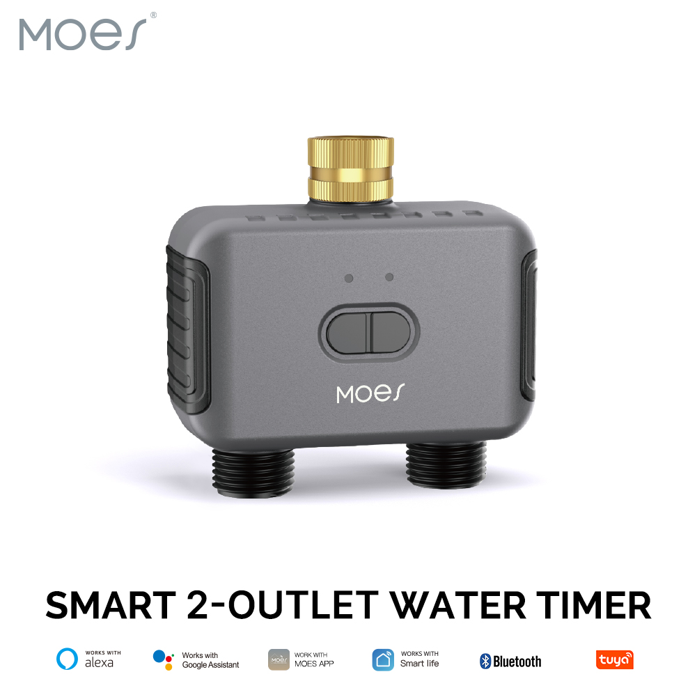 Smart Zen Garden - MOES Bluetooth Smart 2-Wege-Wasserventil, Gartensprinkler, programmierbarer