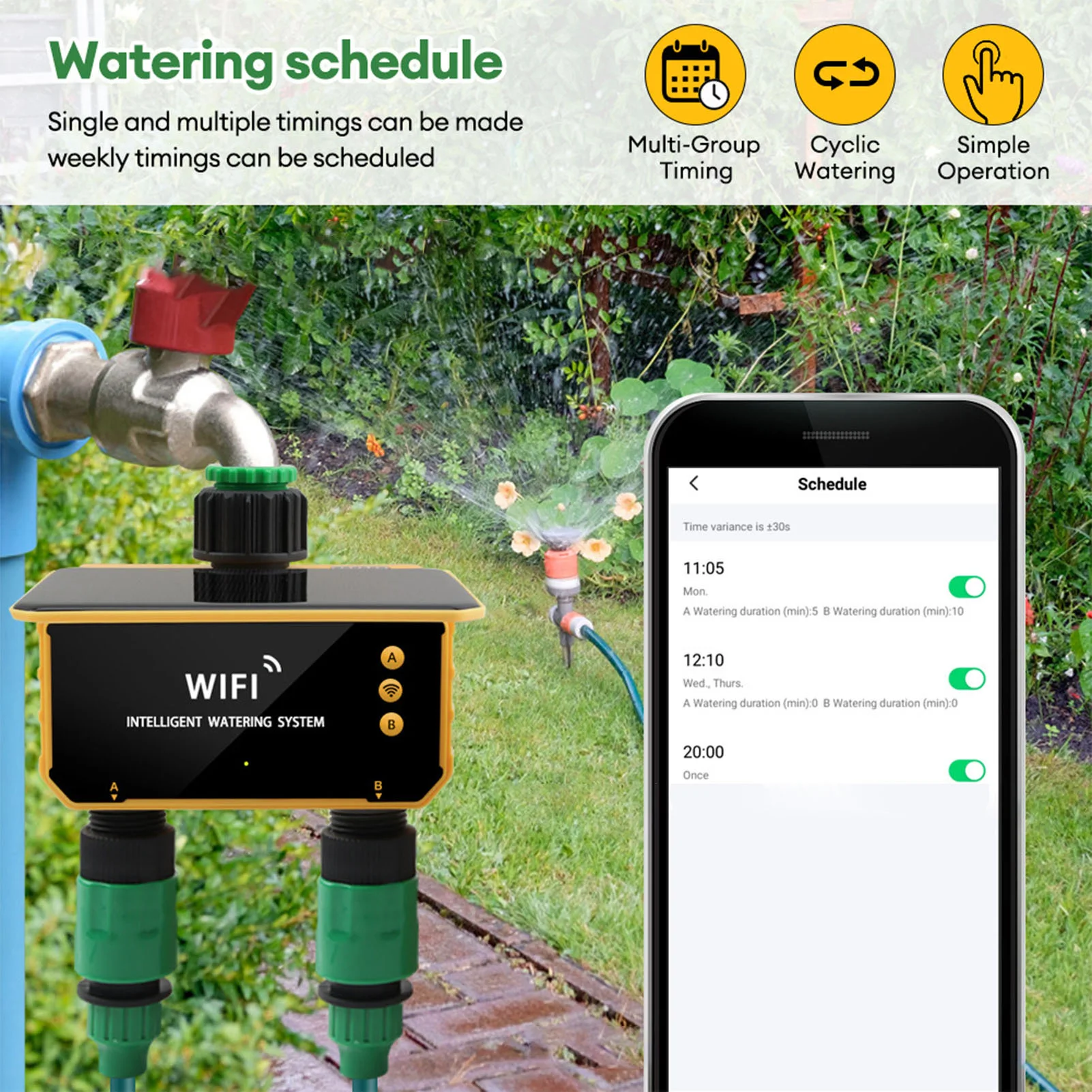 Solarbetriebener WLAN-Smart-Be – Smart Garden Watering Bewertung und Preis